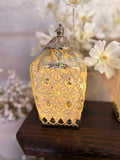 Battery operated lantern - white stars