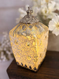 Battery operated lantern - white stars
