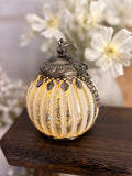 Battery operated lantern - white stripes