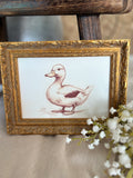 Vintage inspired duck print