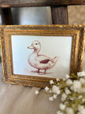 Vintage inspired duck print