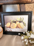 Vintage inspired lemon print