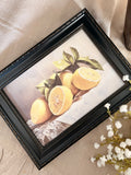 Vintage inspired lemon print