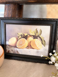Vintage inspired lemon print