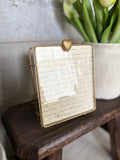 Floating golden heart photo frame