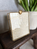 Floating golden heart photo frame