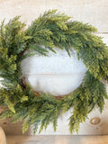Real touch Cedar wreath