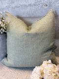 Lina linen pillow - celery root 20” x 20”