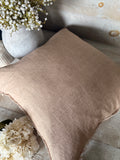 Lina linen pillow - Dune 24” x 24”