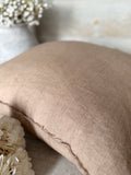 Lina linen pillow - Dune 24” x 24”