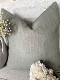 Lina linen pillow -Laurel 24” x 24”