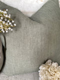Lina linen pillow -Laurel 24” x 24”