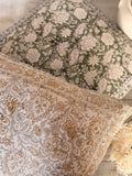 Cotton hand blocked pillows