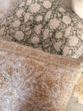 Cotton hand blocked pillows