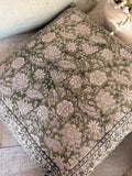 Cotton hand blocked pillows