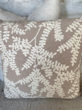 Stitched Fern pillow