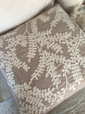 Stitched Fern pillow