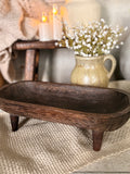 Distressed riser bowl