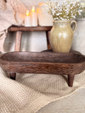 Distressed riser bowl