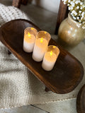 Distressed riser bowl