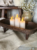 Distressed riser bowl
