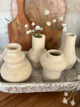 The mini paper mache vase