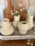 The mini paper mache vase
