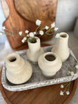 The mini paper mache vase