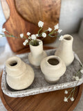 The mini paper mache vase