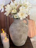 Grey washed Terracotta vase