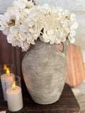 Grey washed Terracotta vase