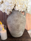 Grey washed Terracotta vase