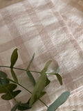 The blush striped tea towel