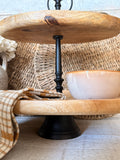 Oval 2 tier tray