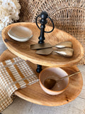 Oval 2 tier tray