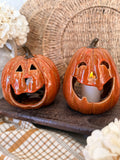 Jack o lantern led candle holder