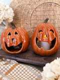 Jack o lantern led candle holder