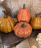 Porcelain pumpkin