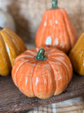 Porcelain pumpkin