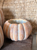 Cement pumpkin planter