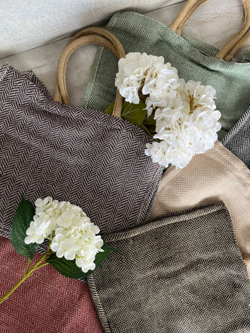 The herringbone tote