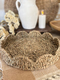 Scalloped seagrass tray