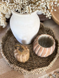 Scalloped seagrass tray