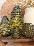 Pinecone candle holder