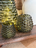 Pinecone candle holder