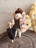 Rainy day Ralph the mouse ornament