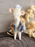 Gilded rose the mouse ornament