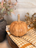 Wooden pumpkin