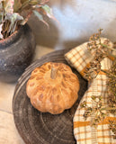 Wooden pumpkin