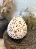 Organic shaped botanical vase